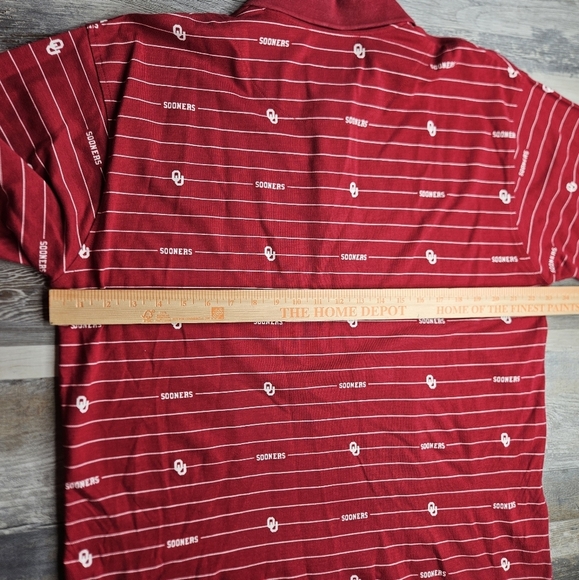 Oklahoma University OU Sooners Men's Polo Shirt Medium - Picture 6 of 9